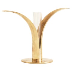 Ivar Ålenius Björk 'Liljan' Candle Holder or Soliflore Vase for Skultuna Sweden