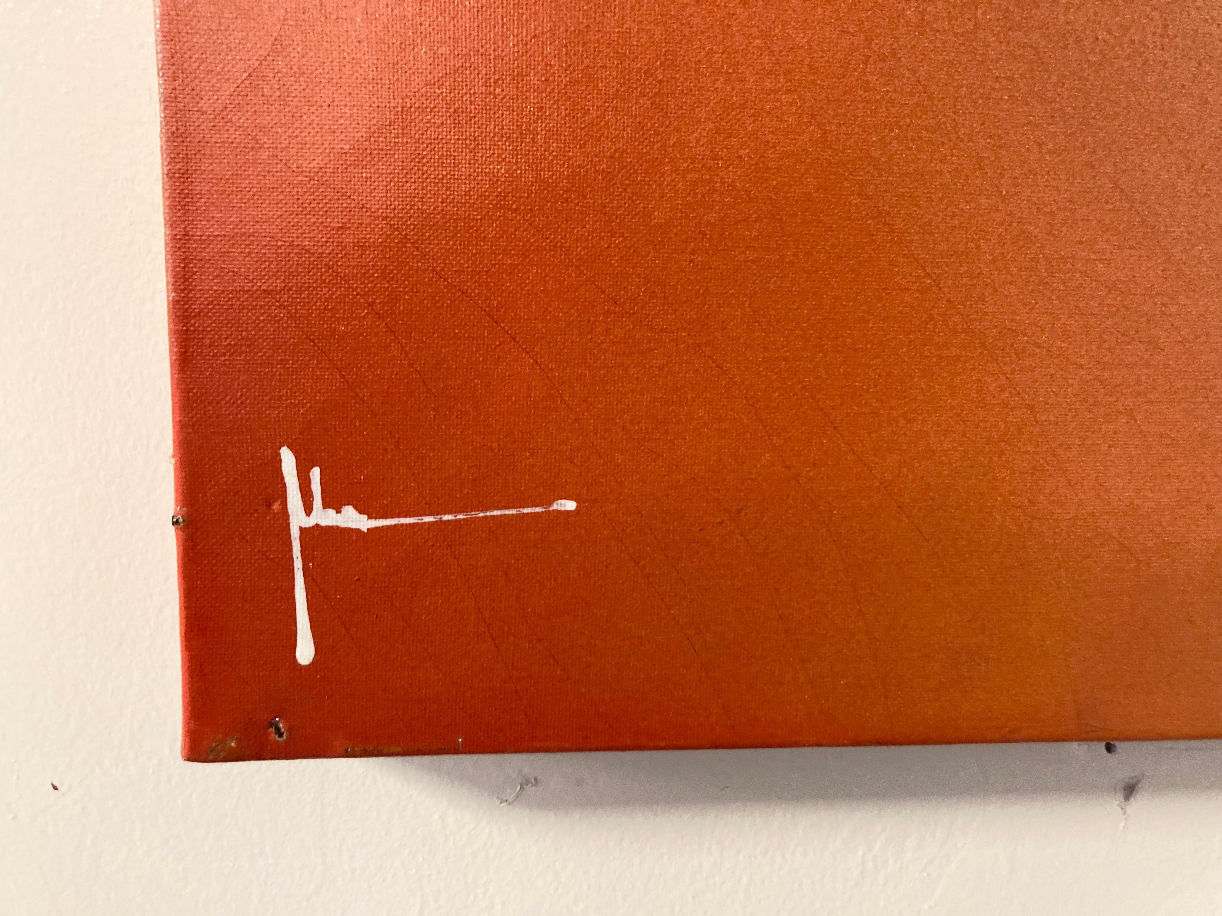 A dynamic three dimensional painting of two spot lit dancers in Tomato Red, White and Brown by Norwegian Mid Century Artist Ivar Bruun. Mr. Bruun, best known for his use of built up plaster creating a sculptural relief effect in his paintings known