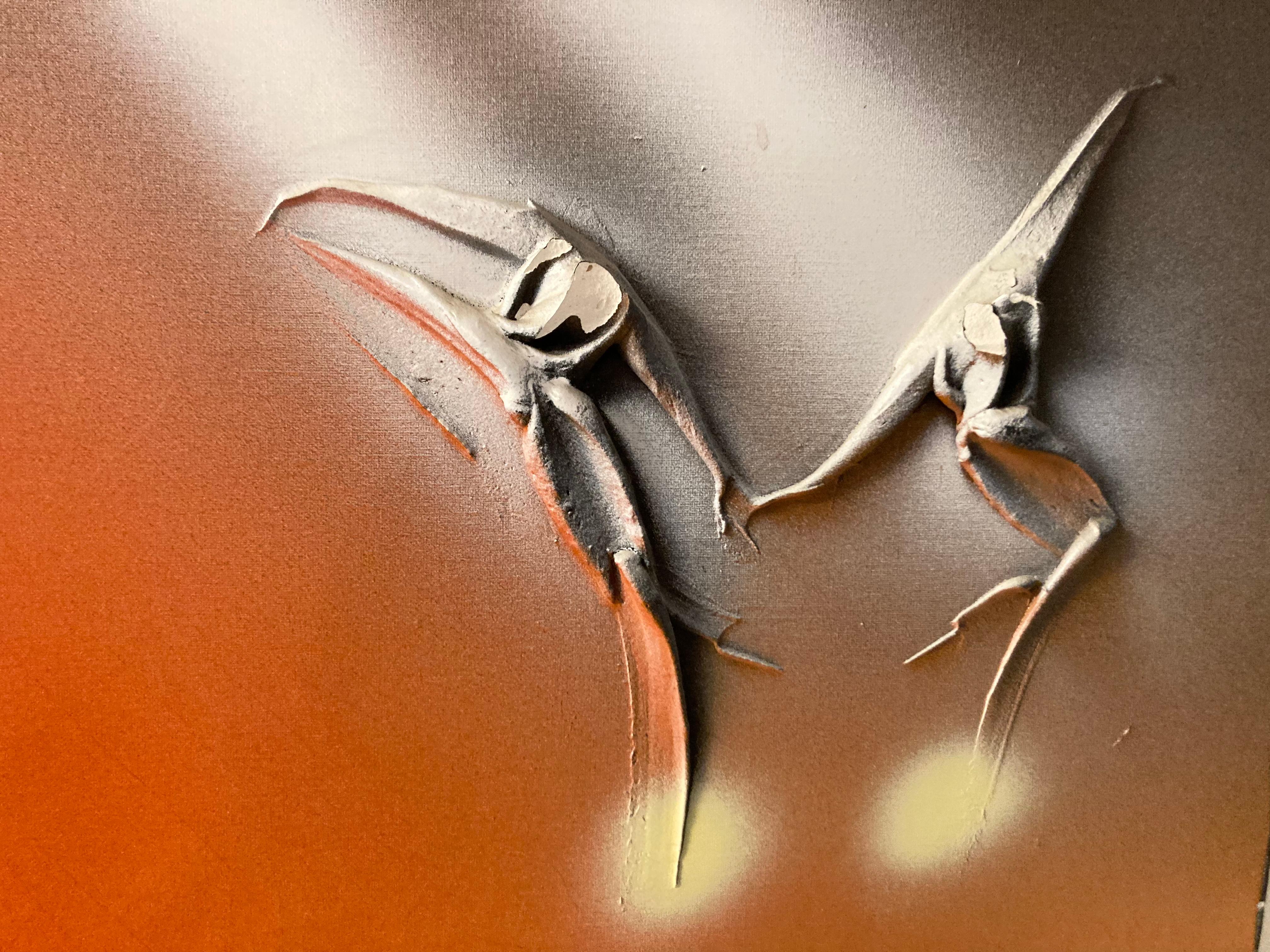 Mid-Century Modern Ivar Bruun (Nor. 1929-2003) Mid Century Painting Of Dancers/ Restoration For Sale