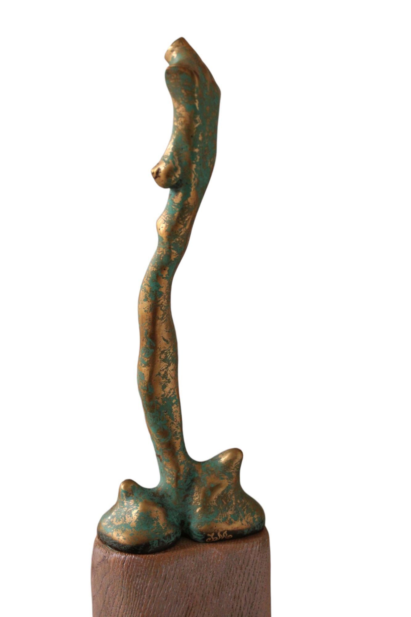 Ivars Miķelsons (1962) , Bronce H 137 cm; A 28 cm; P 10 cm - Sculpture Expresionismo abstracto de Ivars Mikelsons
