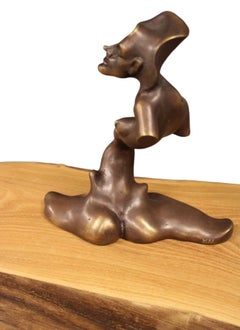 Ivars Miķelsons (1962) , Bronzo/legno H 38 cm; L 72 cm; W 25 cm