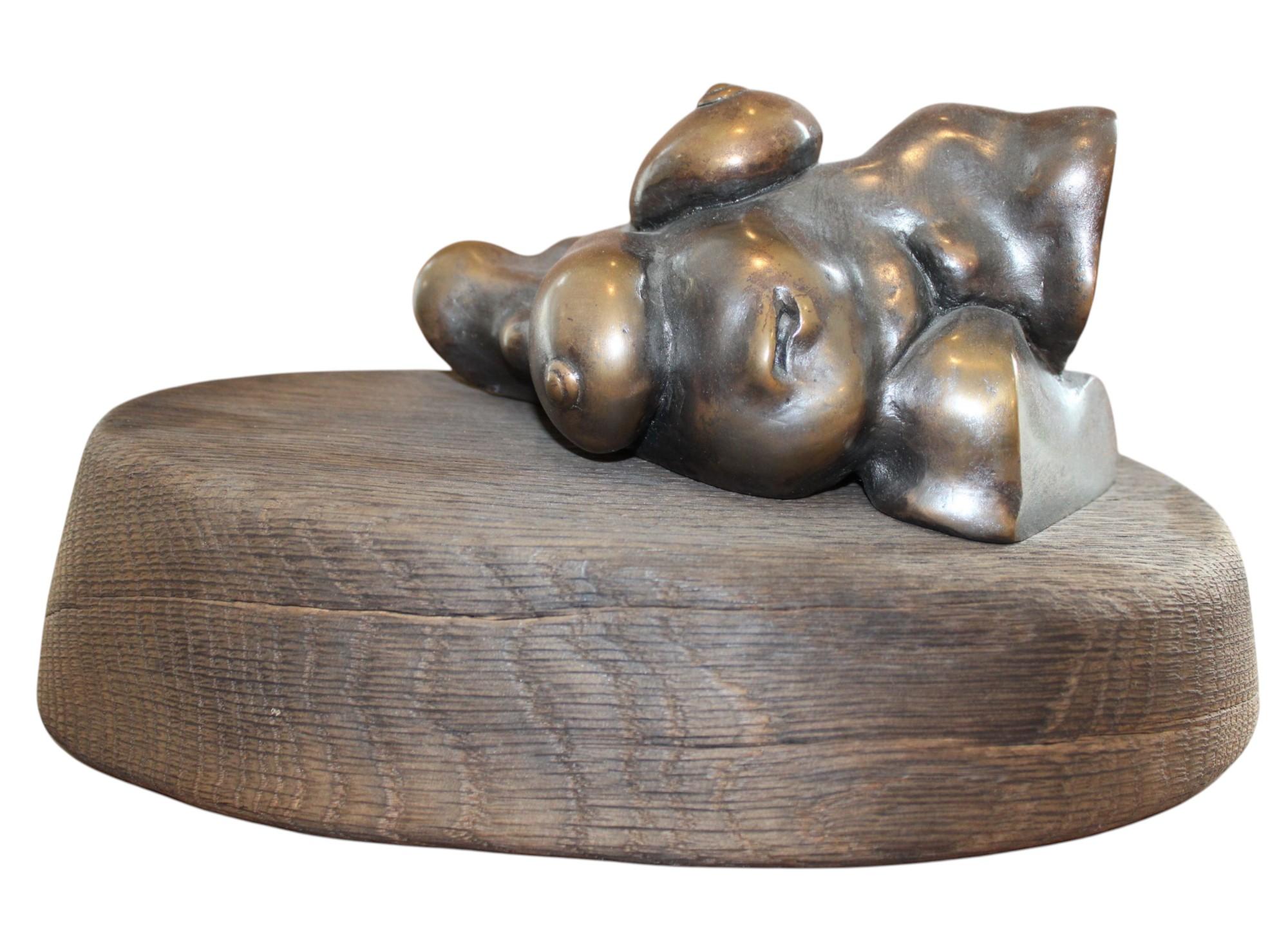 Torse XXL , Bronze/wood H 15 cm ; L 30cm ; L 20 cm en vente 1