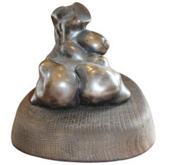 Torso XXXXL , Bronzo/legno H 20 cm; L 30cm; Wood 20 cm