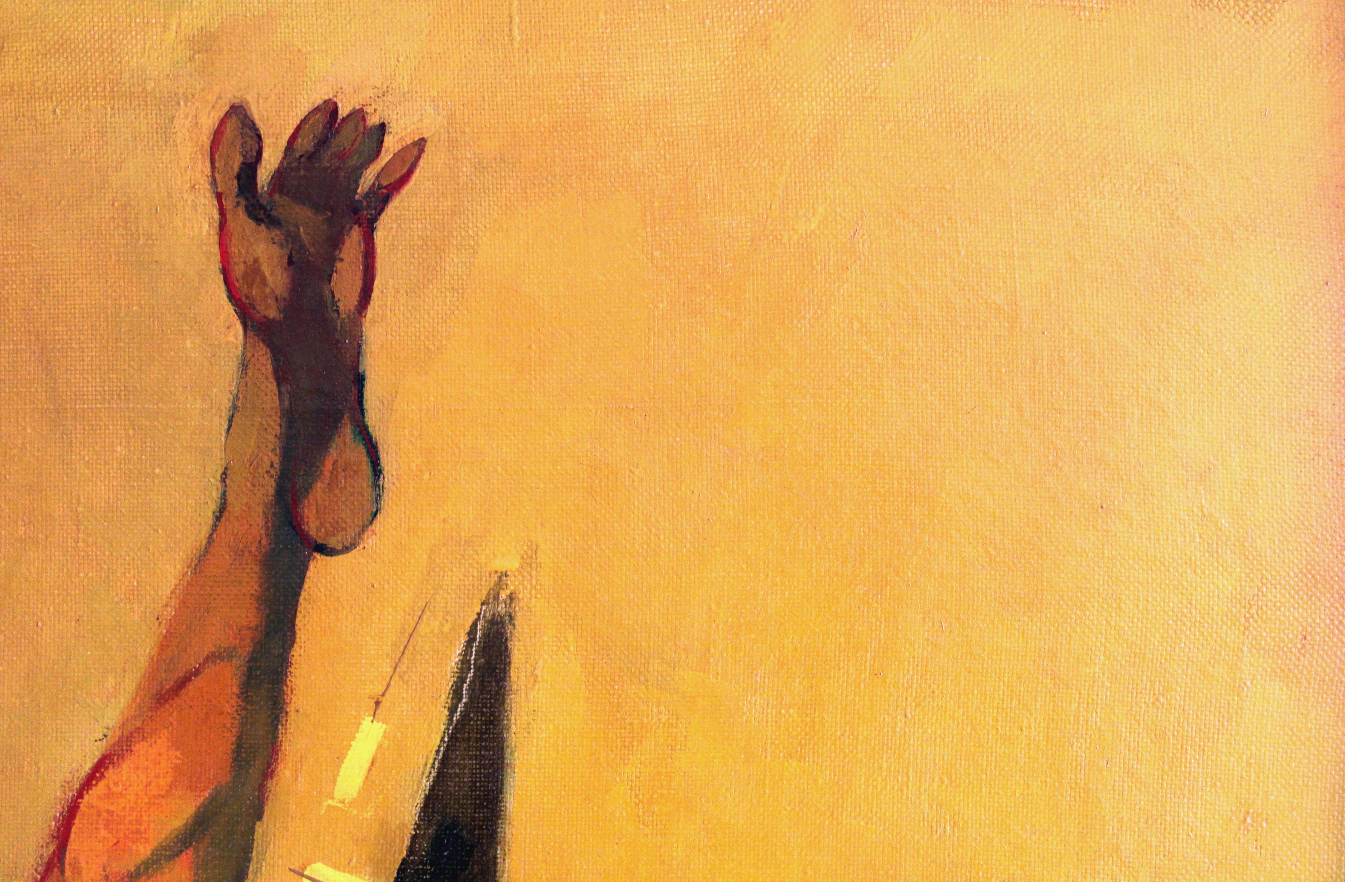 Ícaro. 1981. Óleo sobre lienzo, 100x150 cm en venta 7
