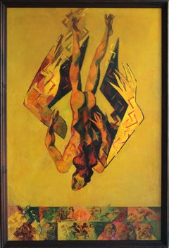 Icarus. 1981. Oil on canvas, 100x150 cm
