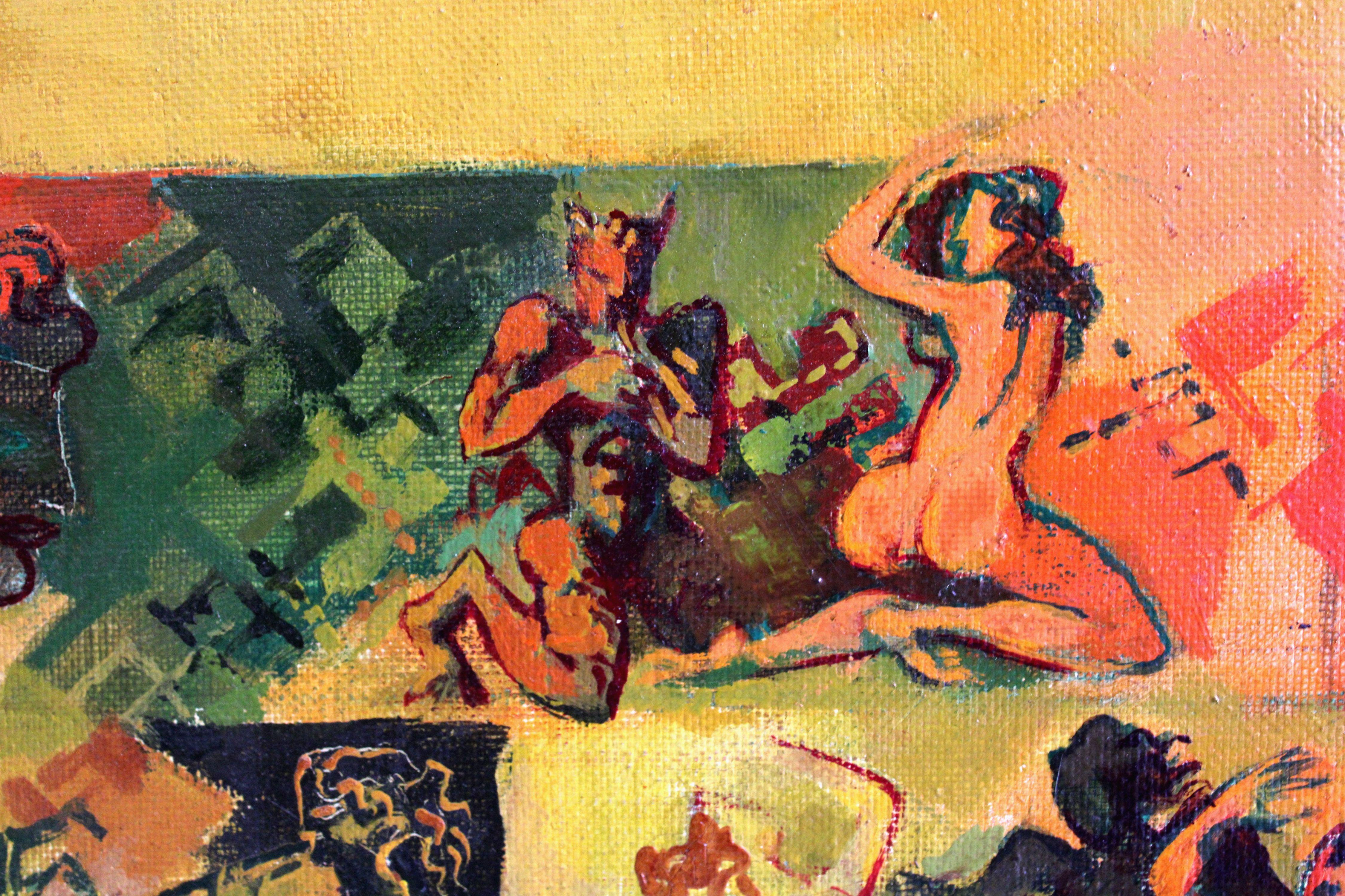 Ícaro. 1981. Óleo sobre lienzo, 100x150 cm en venta 1