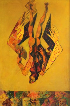 Vintage Icarus. 1981. Oil on canvas, 100x150 cm