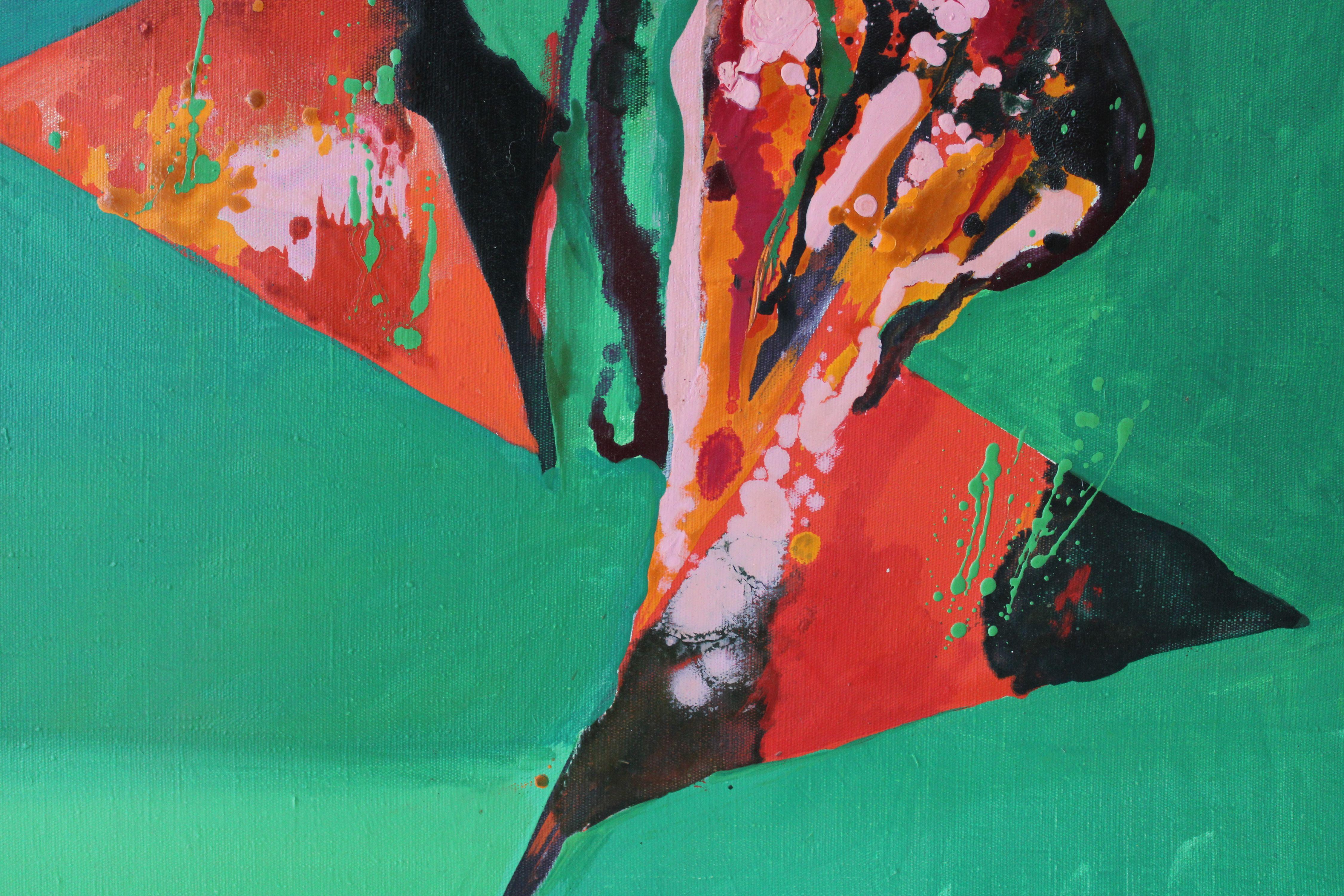 Schrei. Leinwand, Öl, 100x150 cm (Abstrakter Expressionismus), Painting, von Ivars Muizulis 