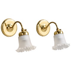 Ivars, Lights, laiton, verre, Suède, années 1960
