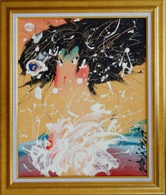 Geisha. 2008. Cartone, tecnica d'autore, 50x40 cm