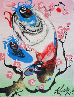 Primavera. 2004. Cartone, tecnica dell'autore, 41x31, 5 cm
