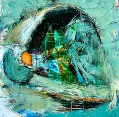 Moon River Abstract Original Painting Large Modern Art Ready to Hang