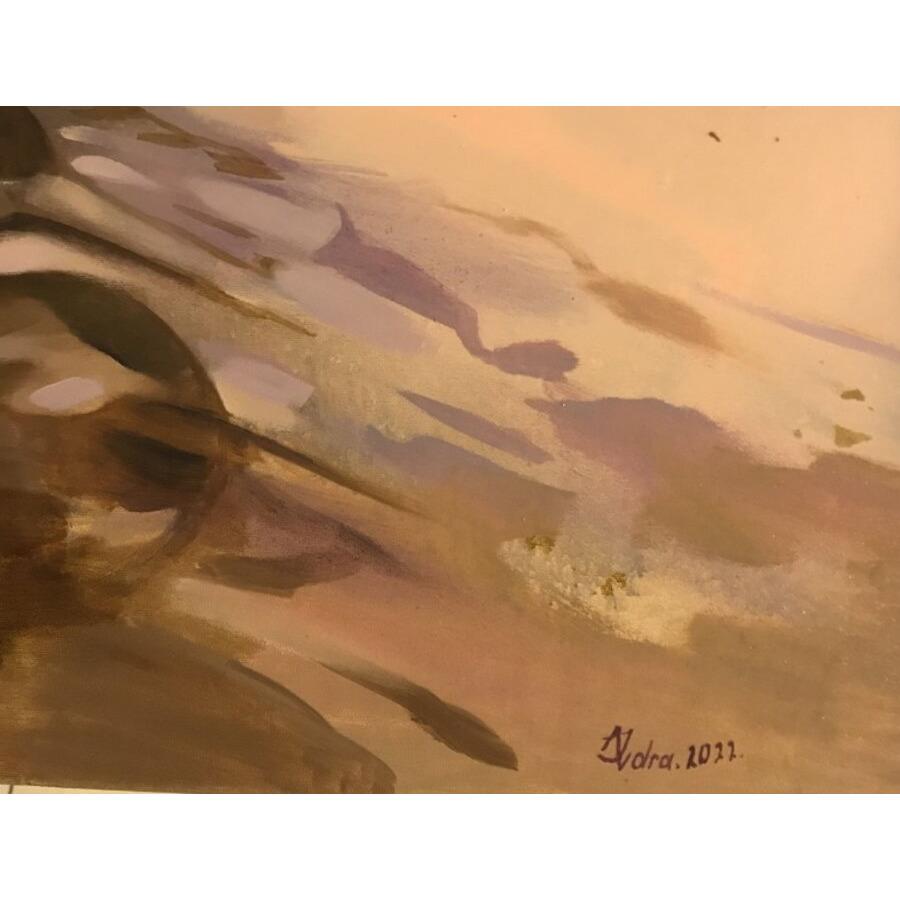 Unaussprechlich. Öl auf Leinwand, Ölgemälde, 2022, 80x100 cm – Painting von Ivdra Antra
