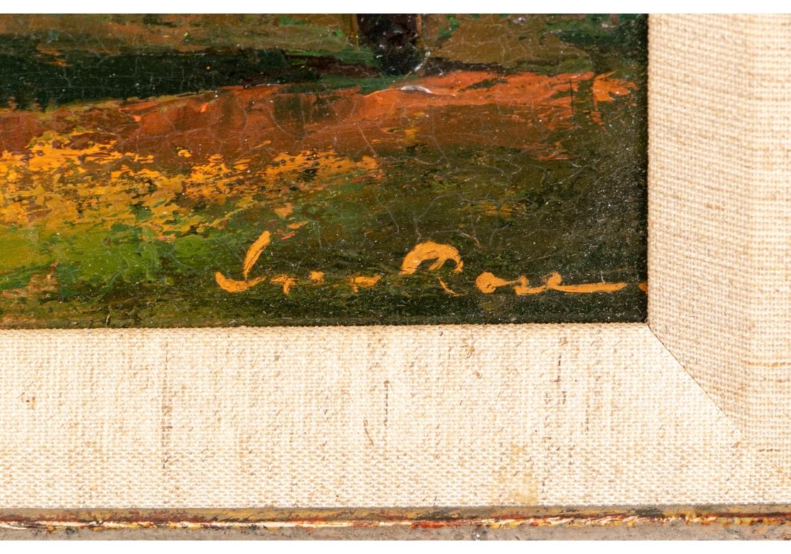 Mid-Century Modern Iver Rose 'American, 1899-1972' Oil on Masonite, 
