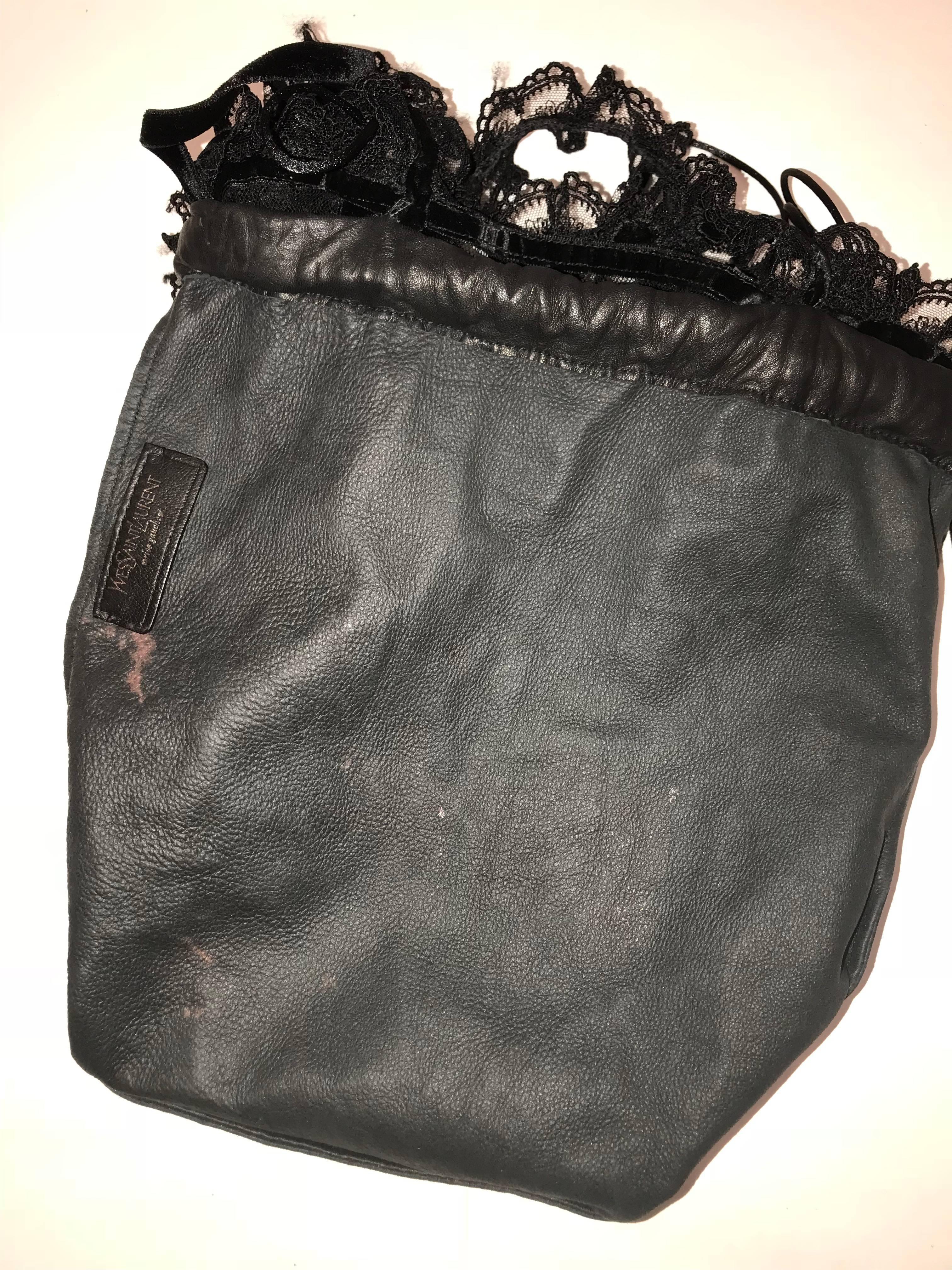 Yves Saint Laurent  Leather And Lace Bag 1