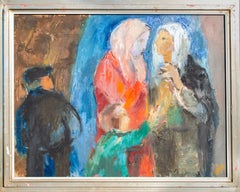 Iván Szilárd Modernist Conversation Painting