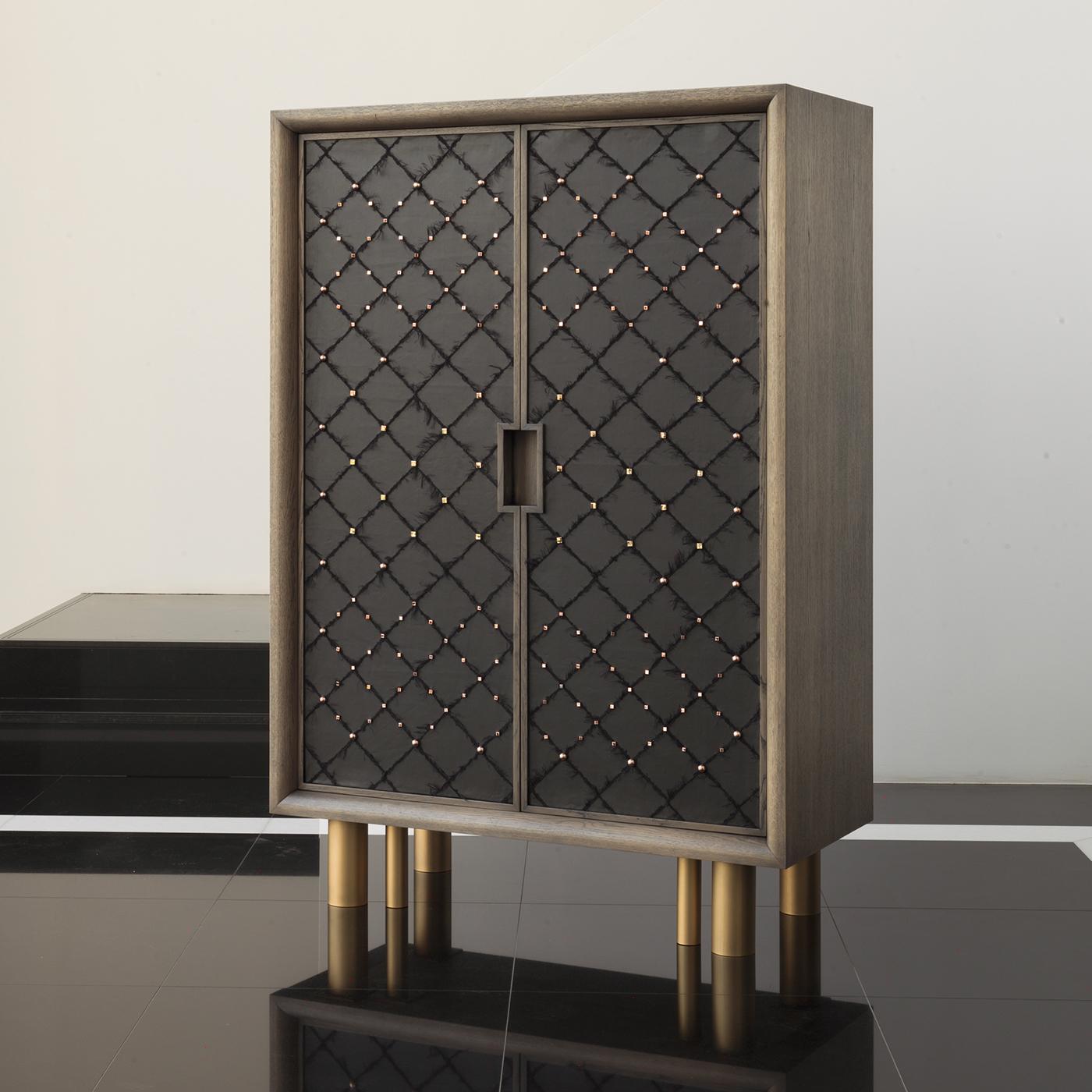 Modern Ivo Black Cabinet by Chiara Provasi For Sale