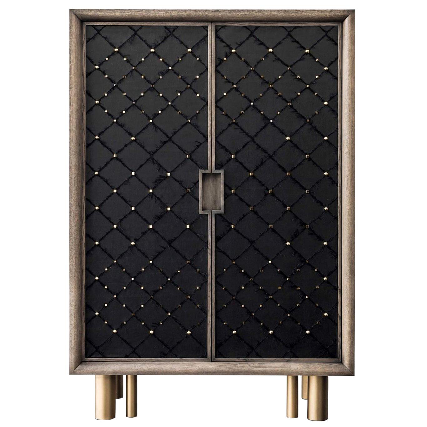 Ivo Black Cabinet by Chiara Provasi For Sale