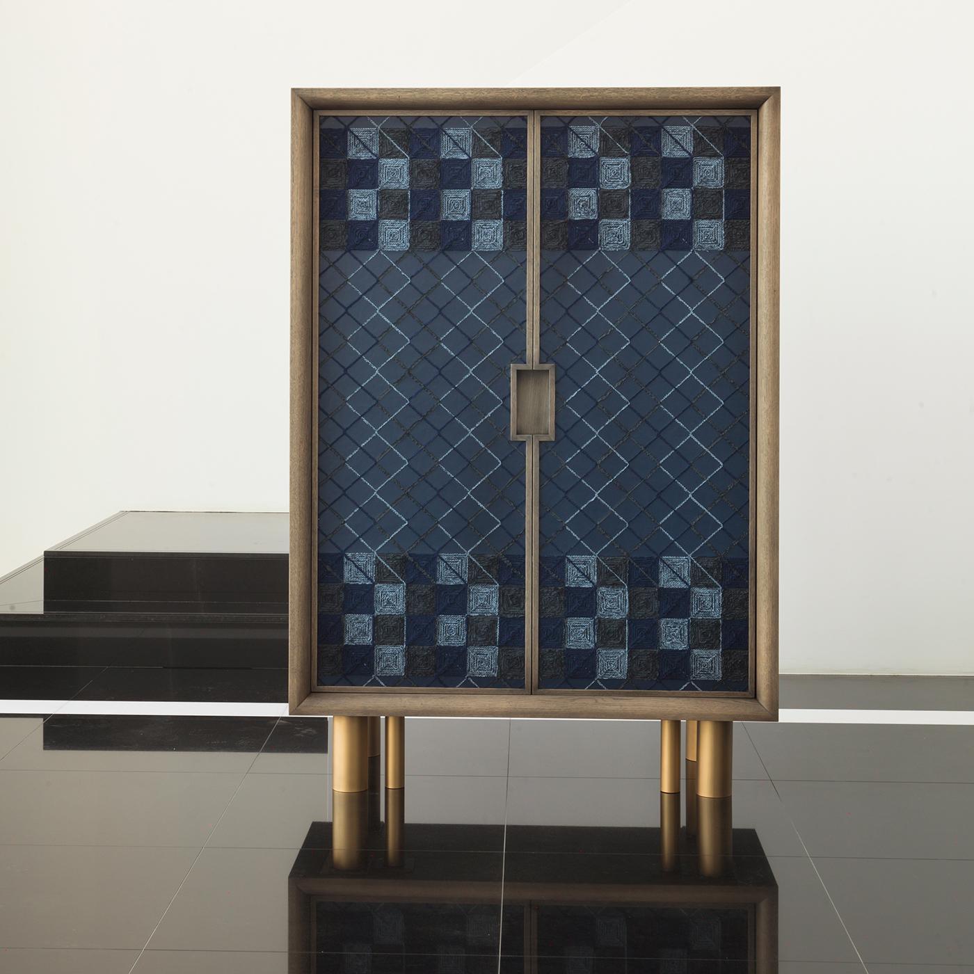 Ivo Blue Cabinet by Chiara Provasi In New Condition For Sale In Milan, IT
