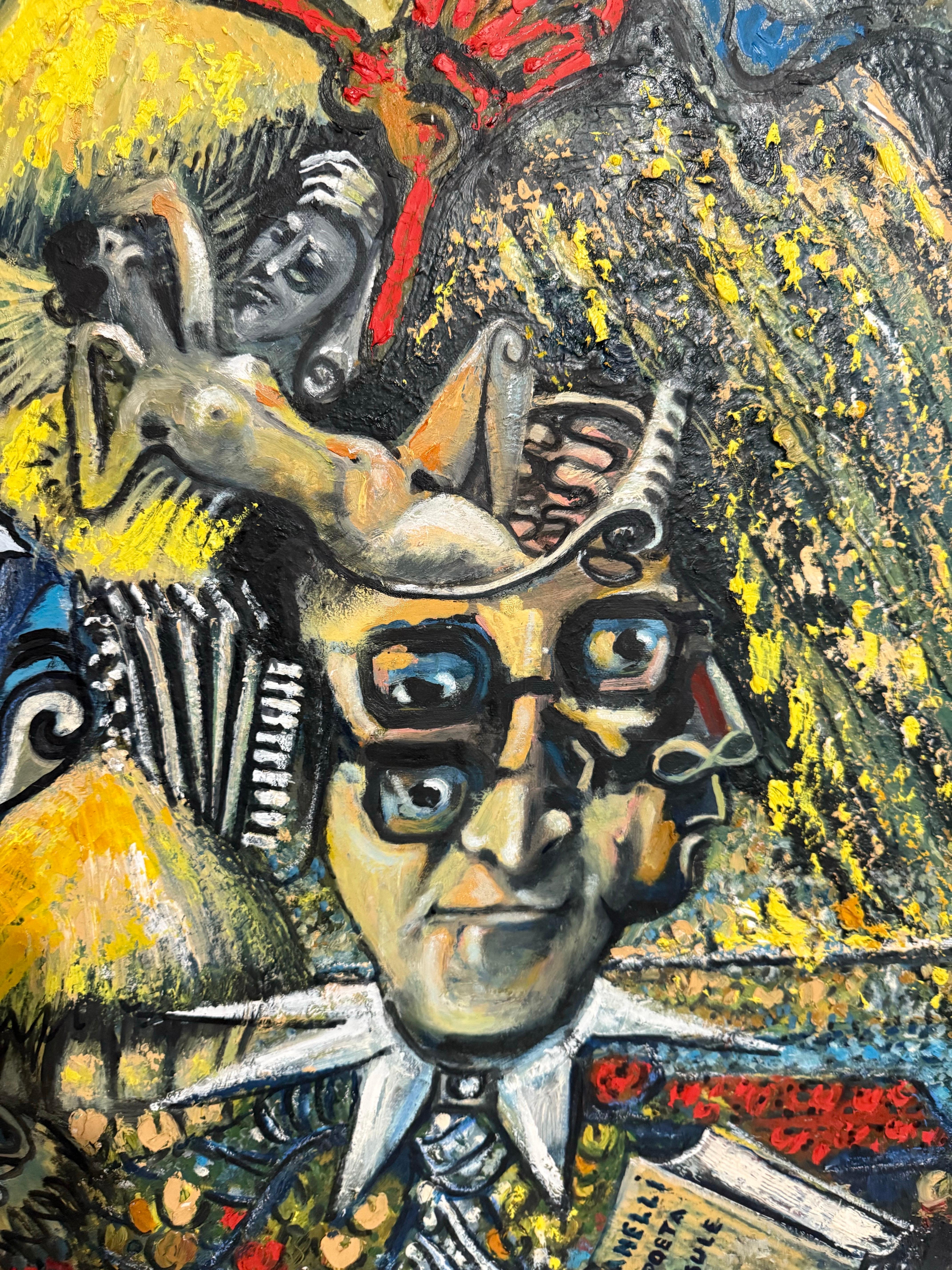 Italienisch-amerikanische surrealistische Ölgemälde Ivo David Trilogia Chromatischer Surrealismus im Angebot 10