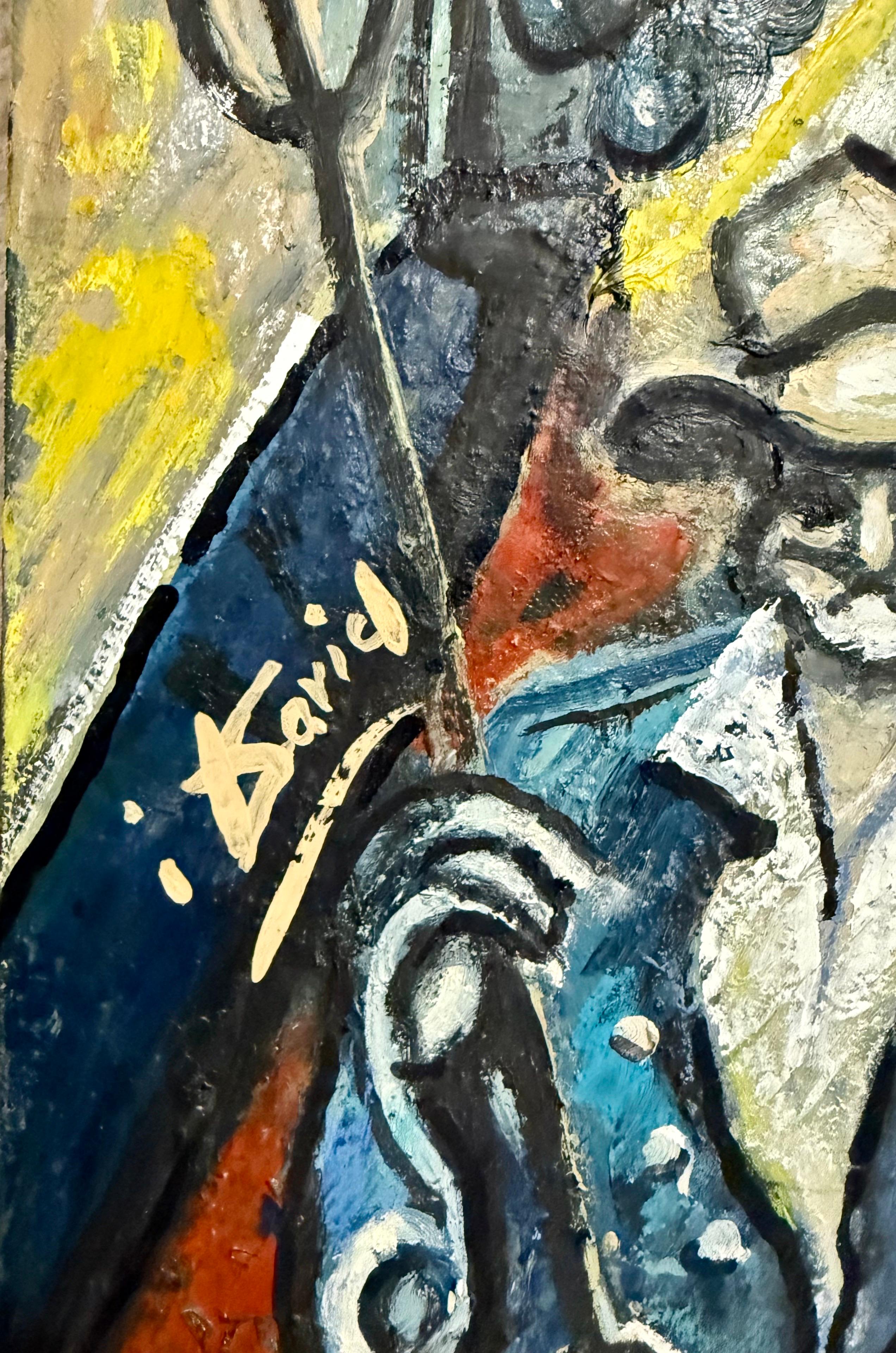 Italienisch-amerikanische surrealistische Ölgemälde Ivo David Trilogia Chromatischer Surrealismus im Angebot 5