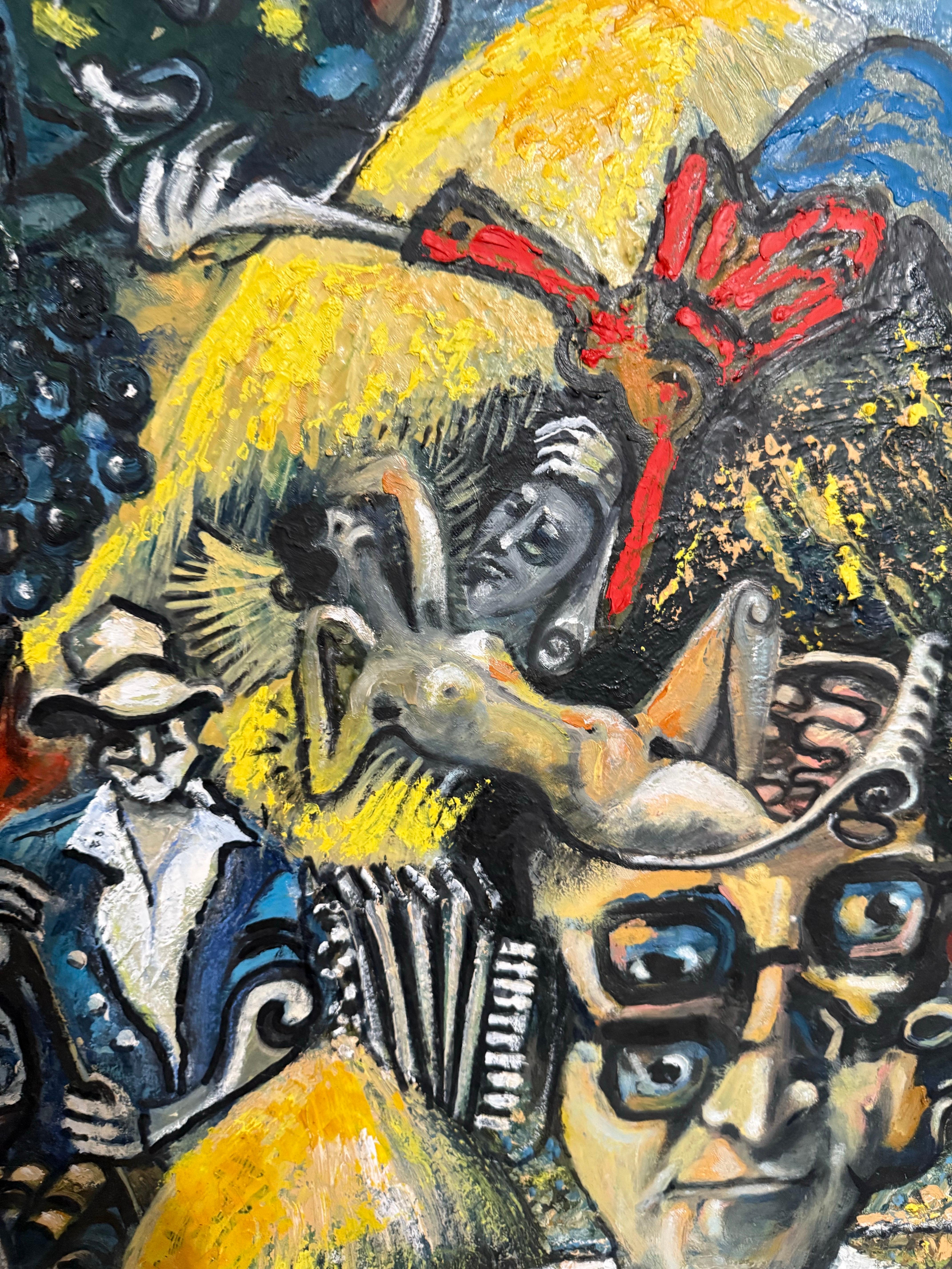 Italienisch-amerikanische surrealistische Ölgemälde Ivo David Trilogia Chromatischer Surrealismus im Angebot 6