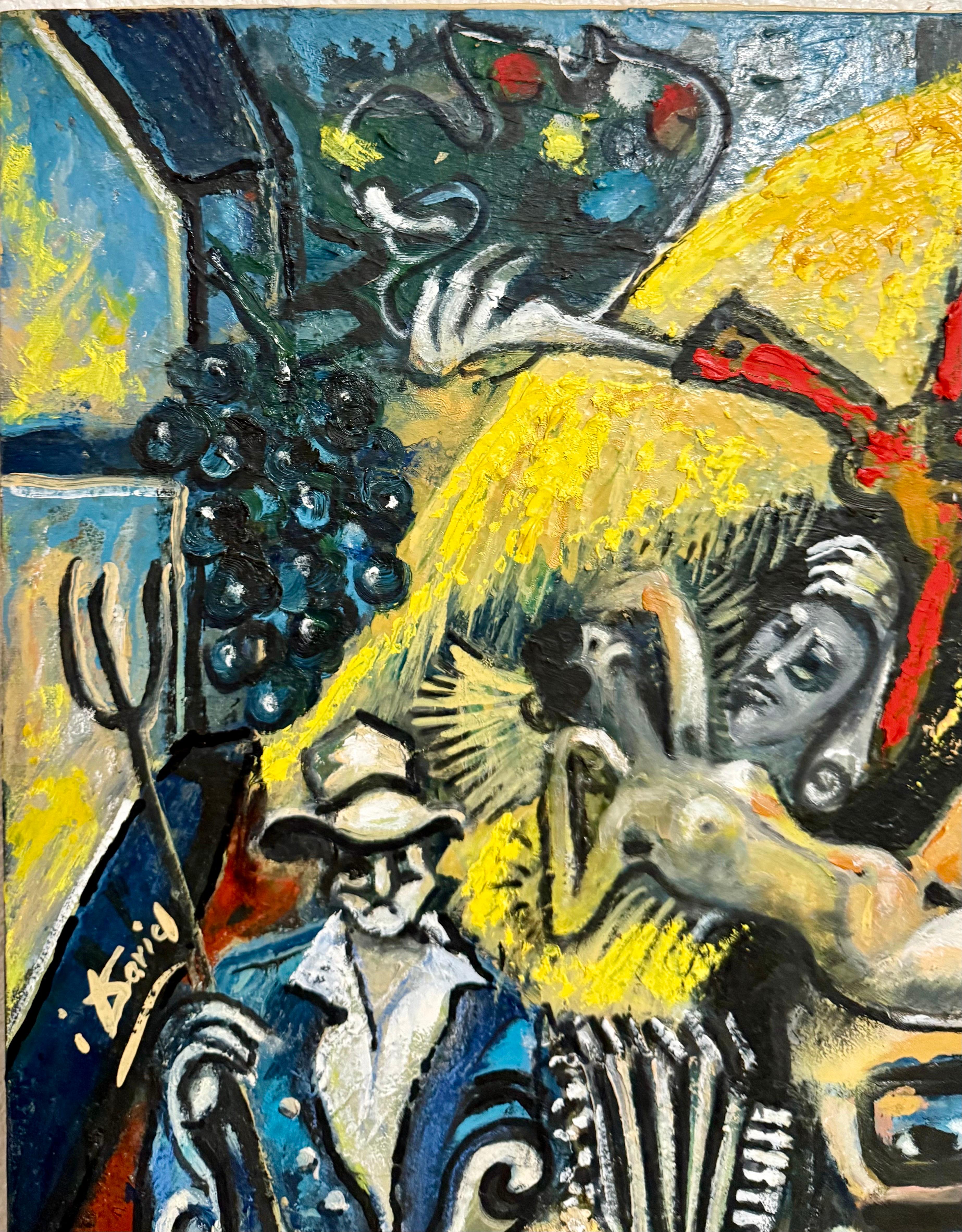 Italienisch-amerikanische surrealistische Ölgemälde Ivo David Trilogia Chromatischer Surrealismus im Angebot 8