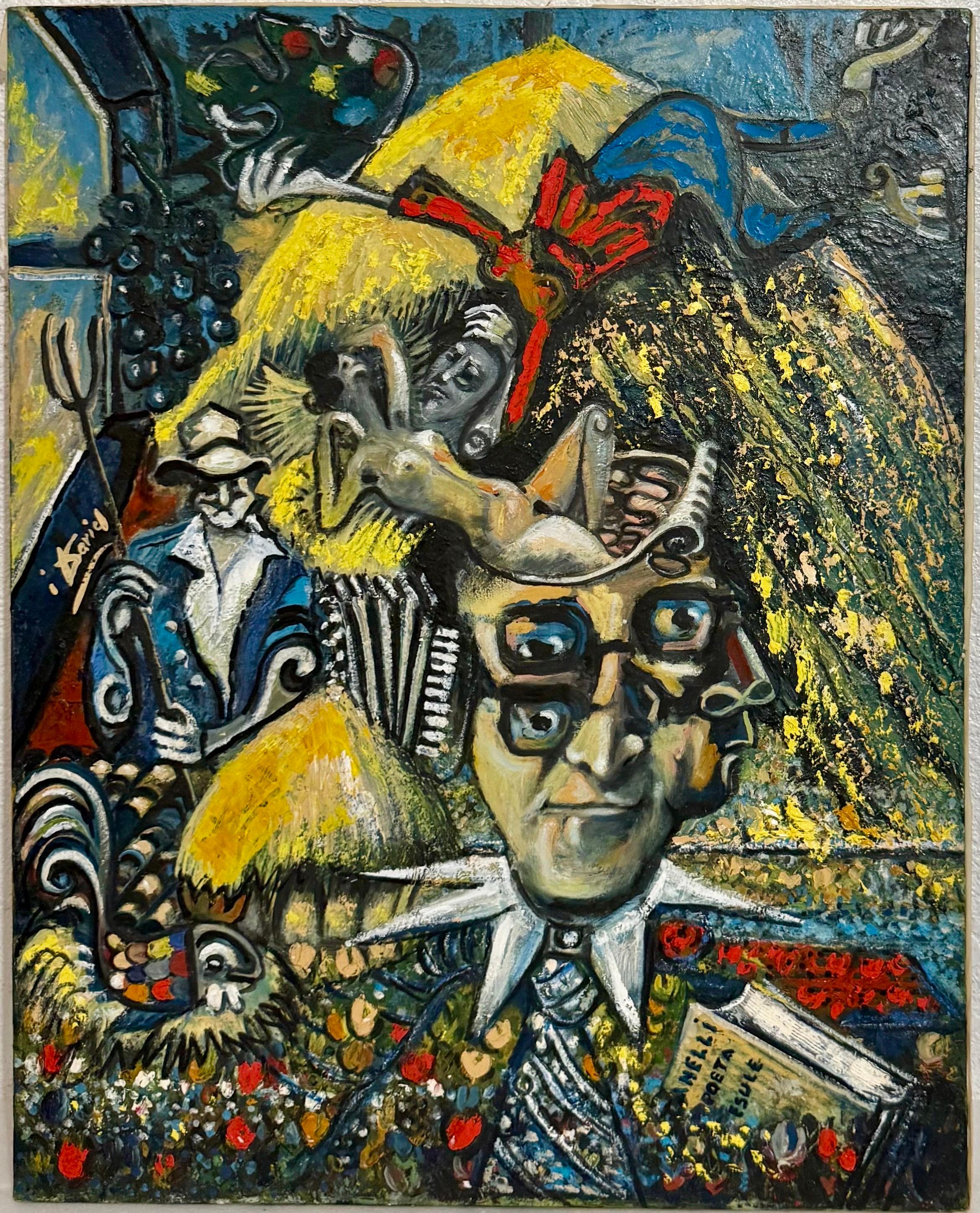 Italienisch-amerikanische surrealistische Ölgemälde Ivo David Trilogia Chromatischer Surrealismus