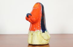 Ivo de Santis Ceramic Dog Sculpture for Gli Etruschi