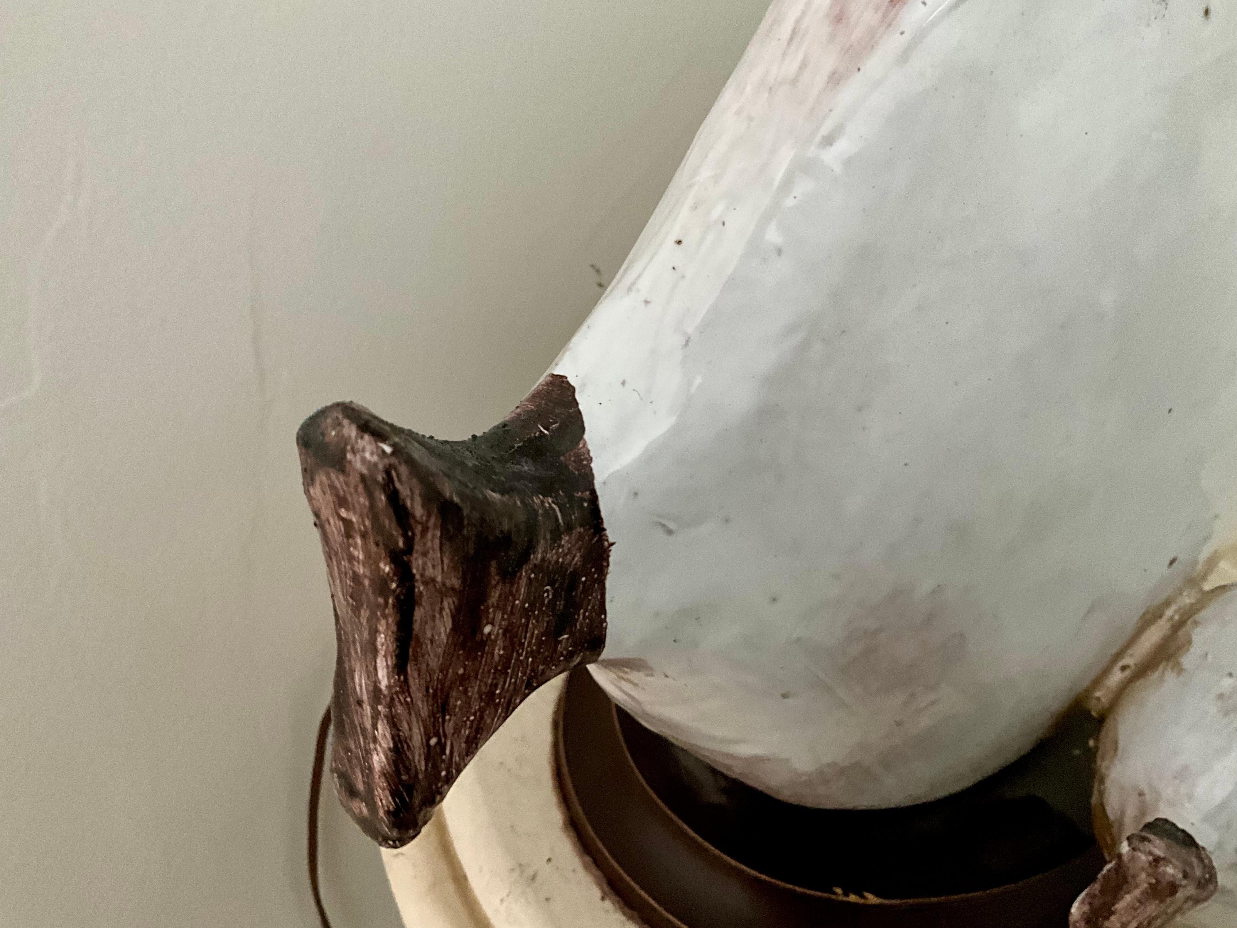 Ivo de Santos Ceramic Fish Lamp for Raymor - 1960s Studio Pottery For Sale 6