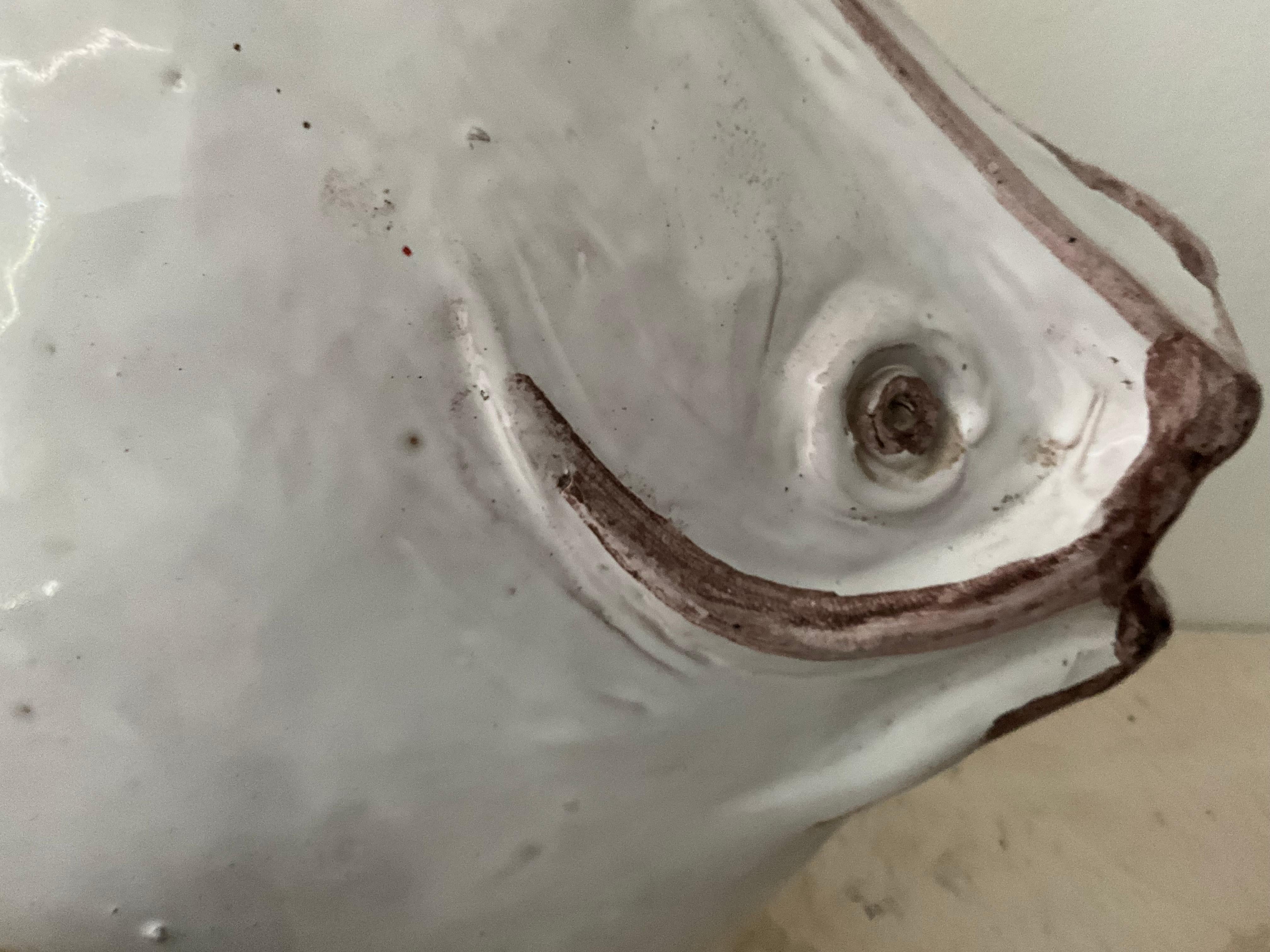 Ivo de Santos Ceramic Fish Lamp for Raymor - 1960s Studio Pottery For Sale 2