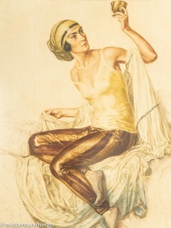 Ivo Salziger "Friend of Hafez" original color etching