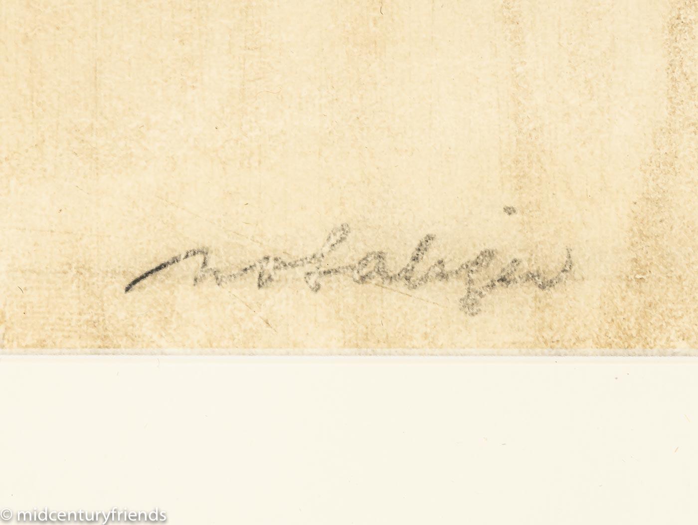 Original-Farbradierung „Friend of Hafez“ von Salziger, Original im Angebot 3