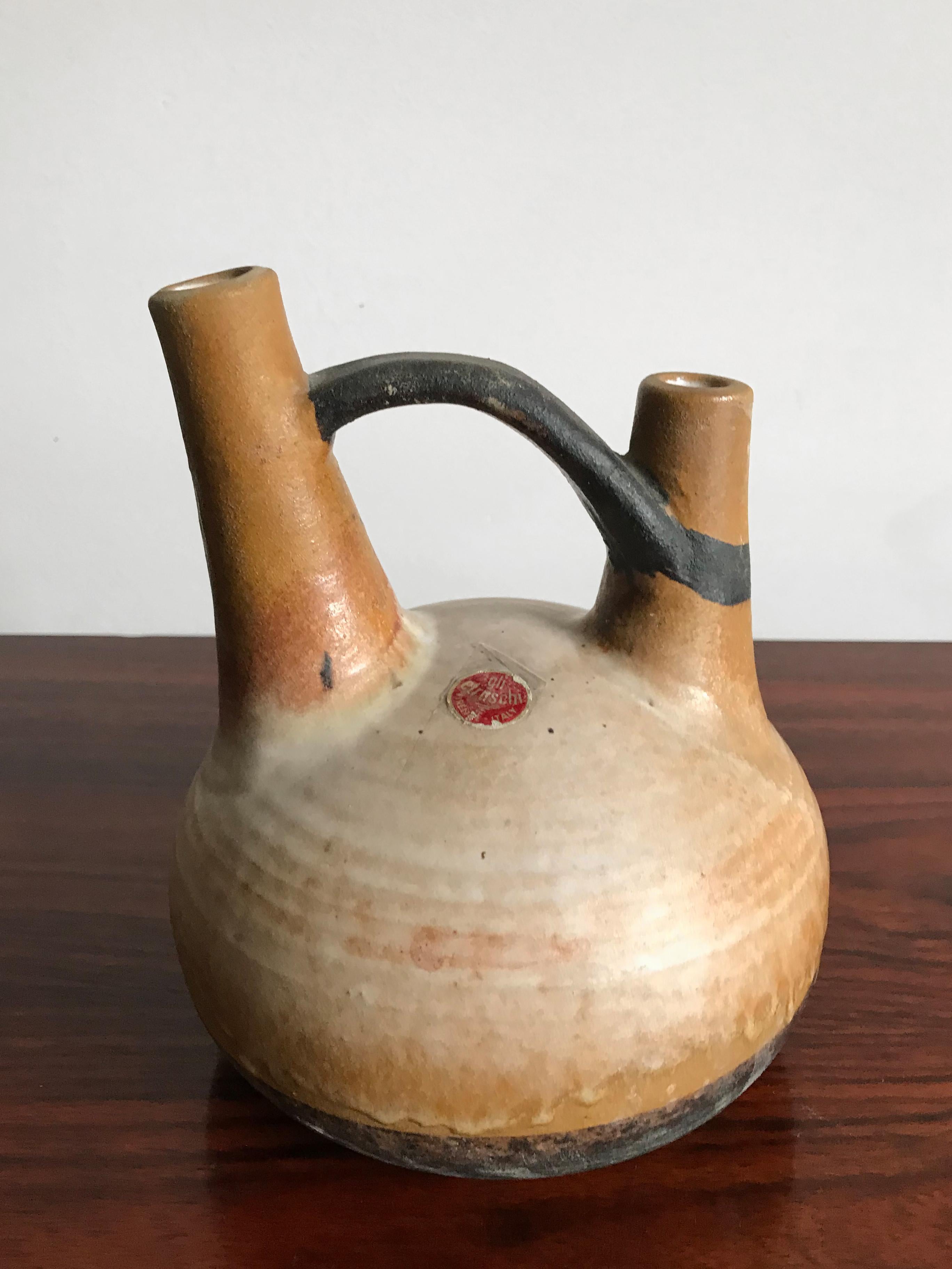 Ivo Sassi Italian Mid-Century Modern Design Ceramic Vases Set, 1950s For Sale 3