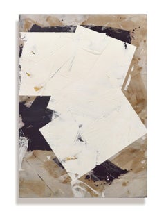 Equipoise 6 - morbido, contemporaneo, astratto, polvere di marmo, cera, acrilico su tela