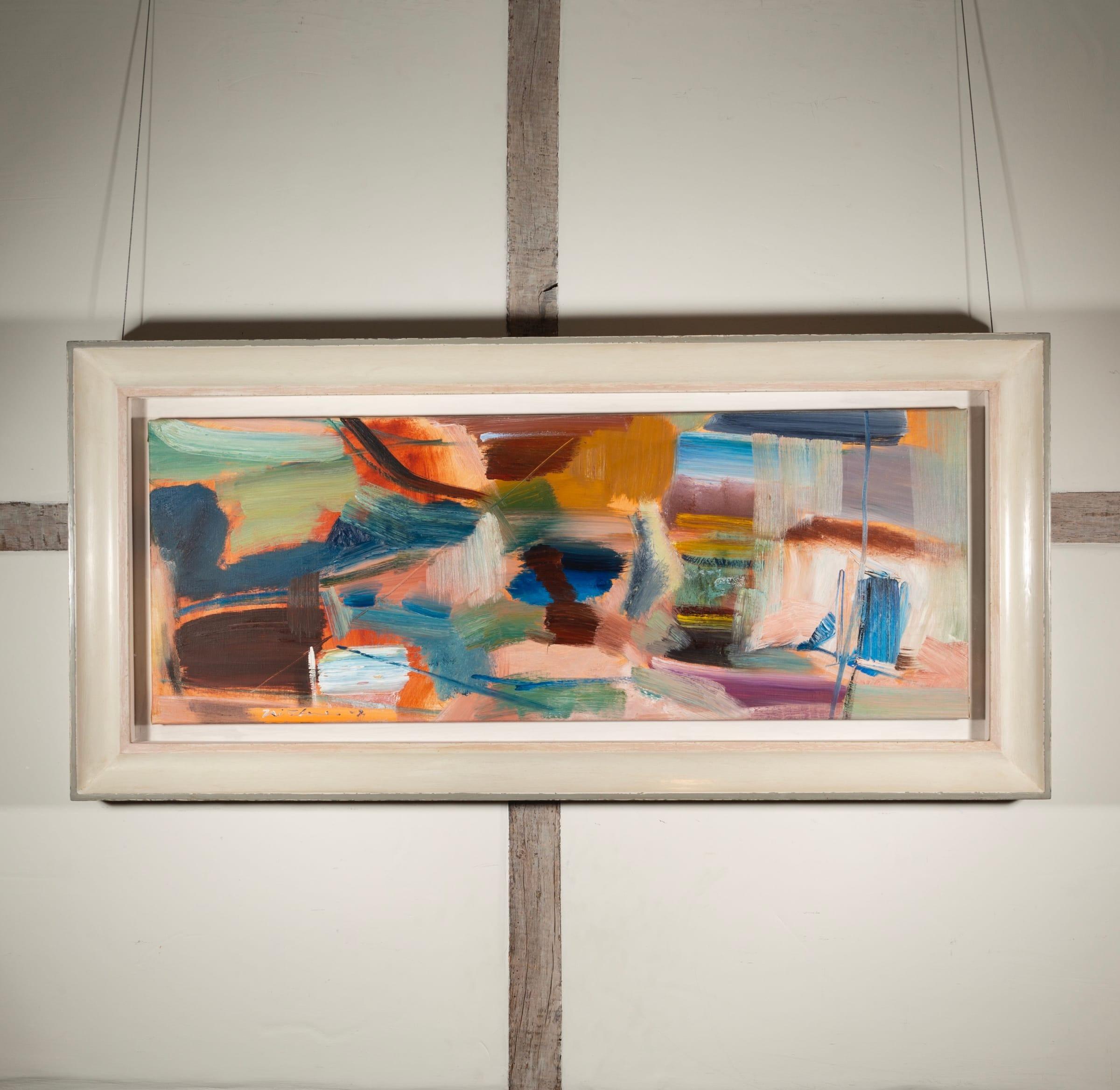 The Blue Door, Öl auf Leinwand Gemälde von Ivon Hitchens, 1972 im Angebot 1