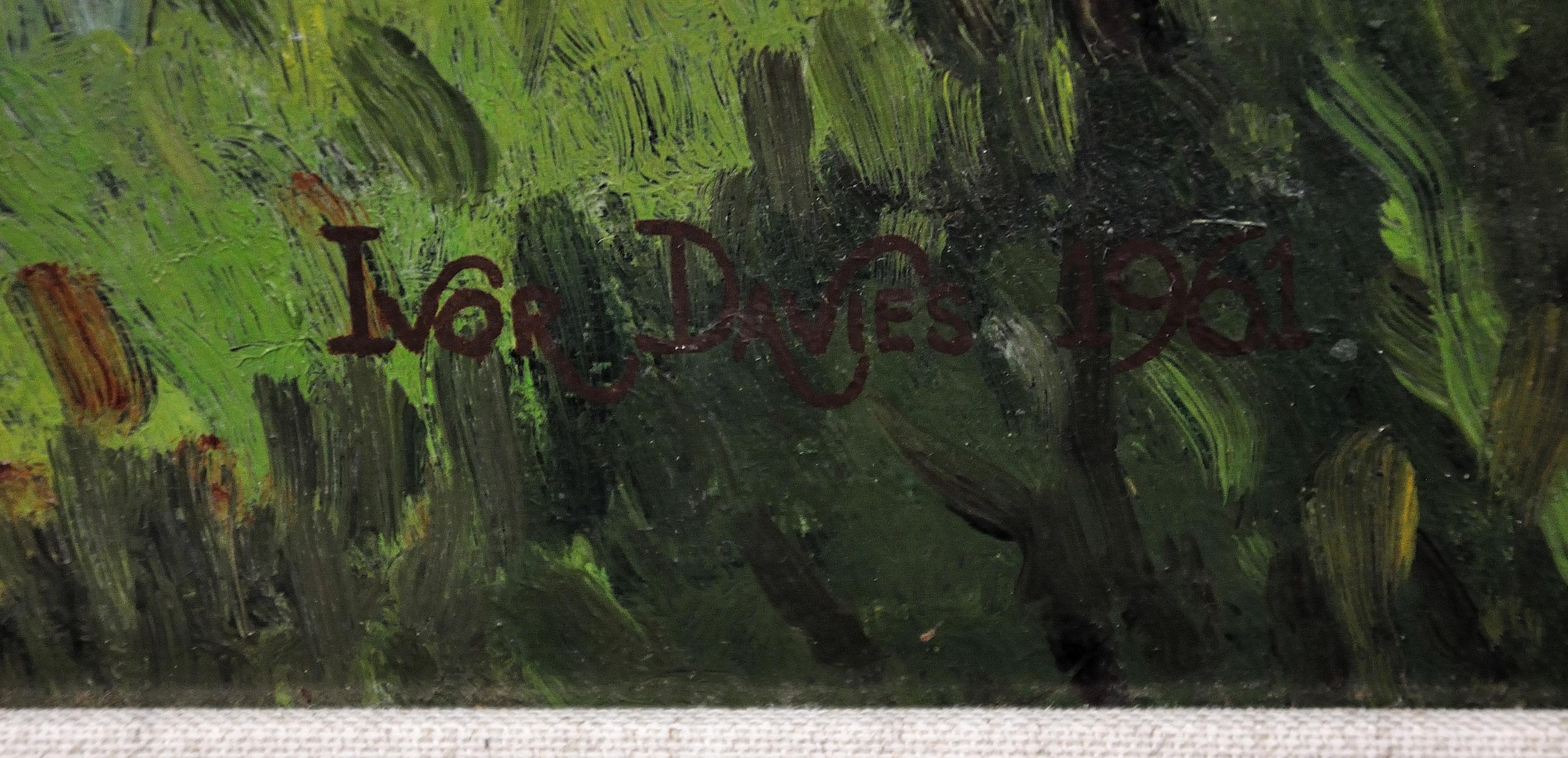 Torcello Laguna de Venecia Italia Enmarcado Pintura al óleo de mediados del siglo XX Ivor Davies en venta 2
