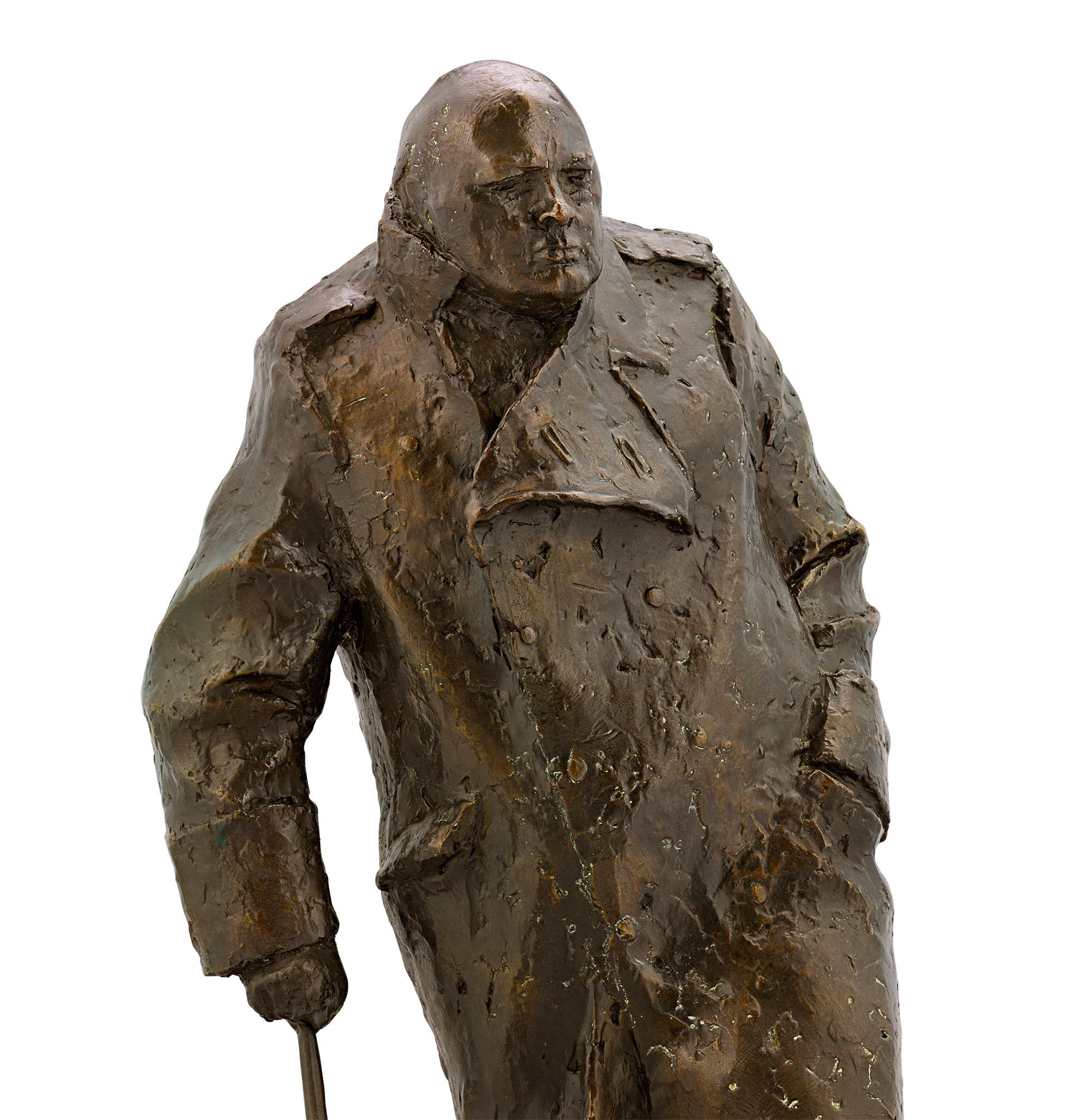 Sir Winston Churchill Bronce por Ivor Roberts-Jones en venta 2
