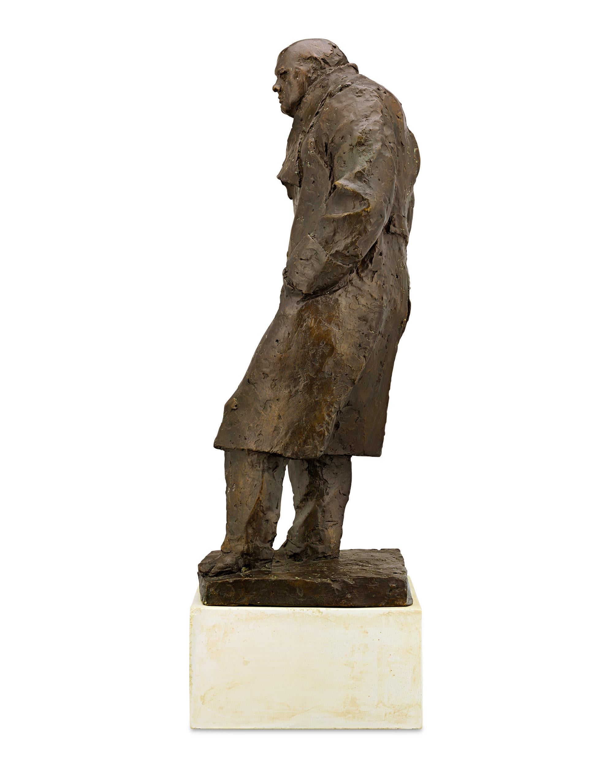 Sir Winston Churchill Bronce por Ivor Roberts-Jones en venta 3