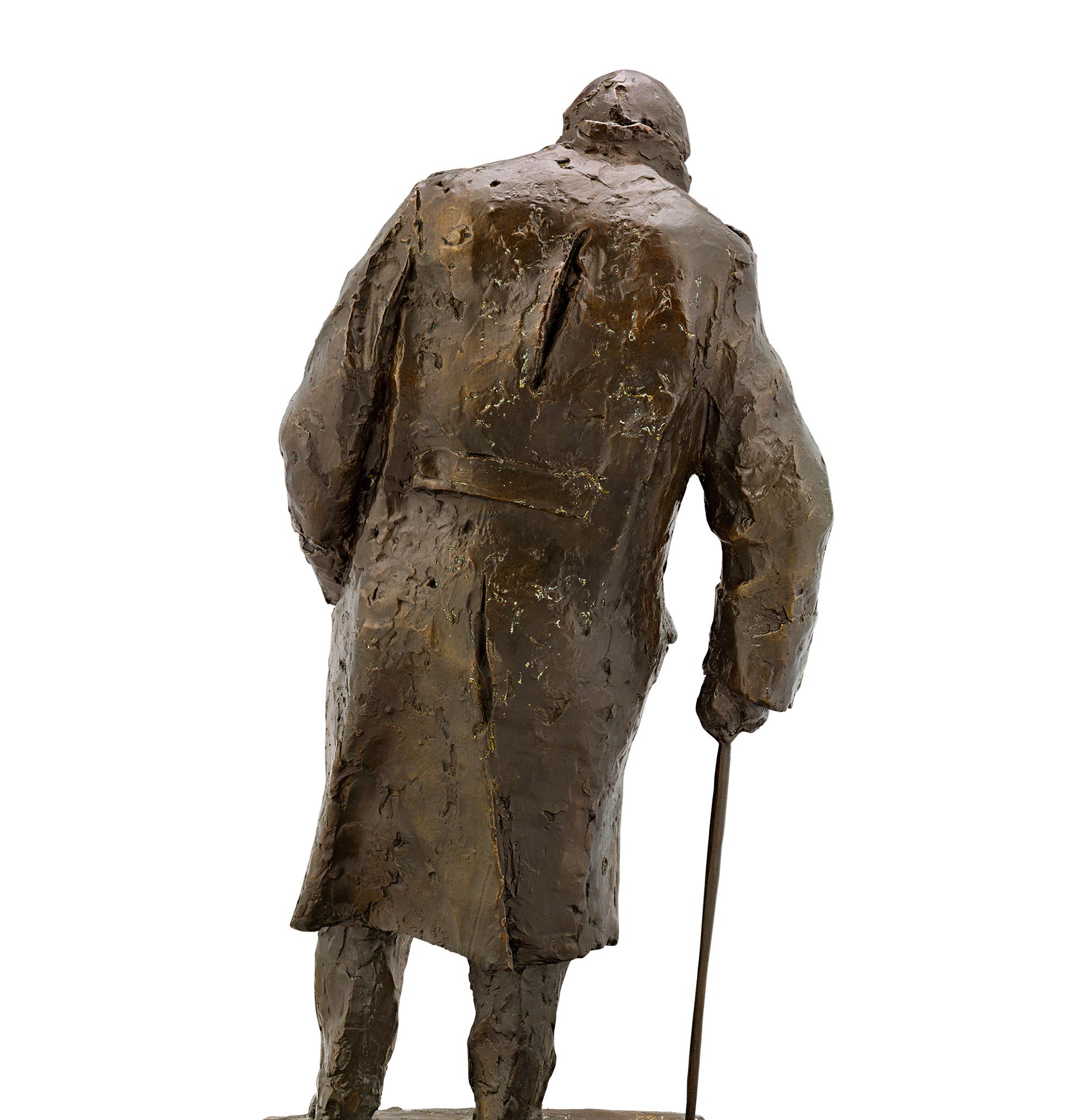 Sir Winston Churchill Bronce por Ivor Roberts-Jones en venta 4