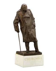 Sir Winston Churchill Bronce por Ivor Roberts-Jones