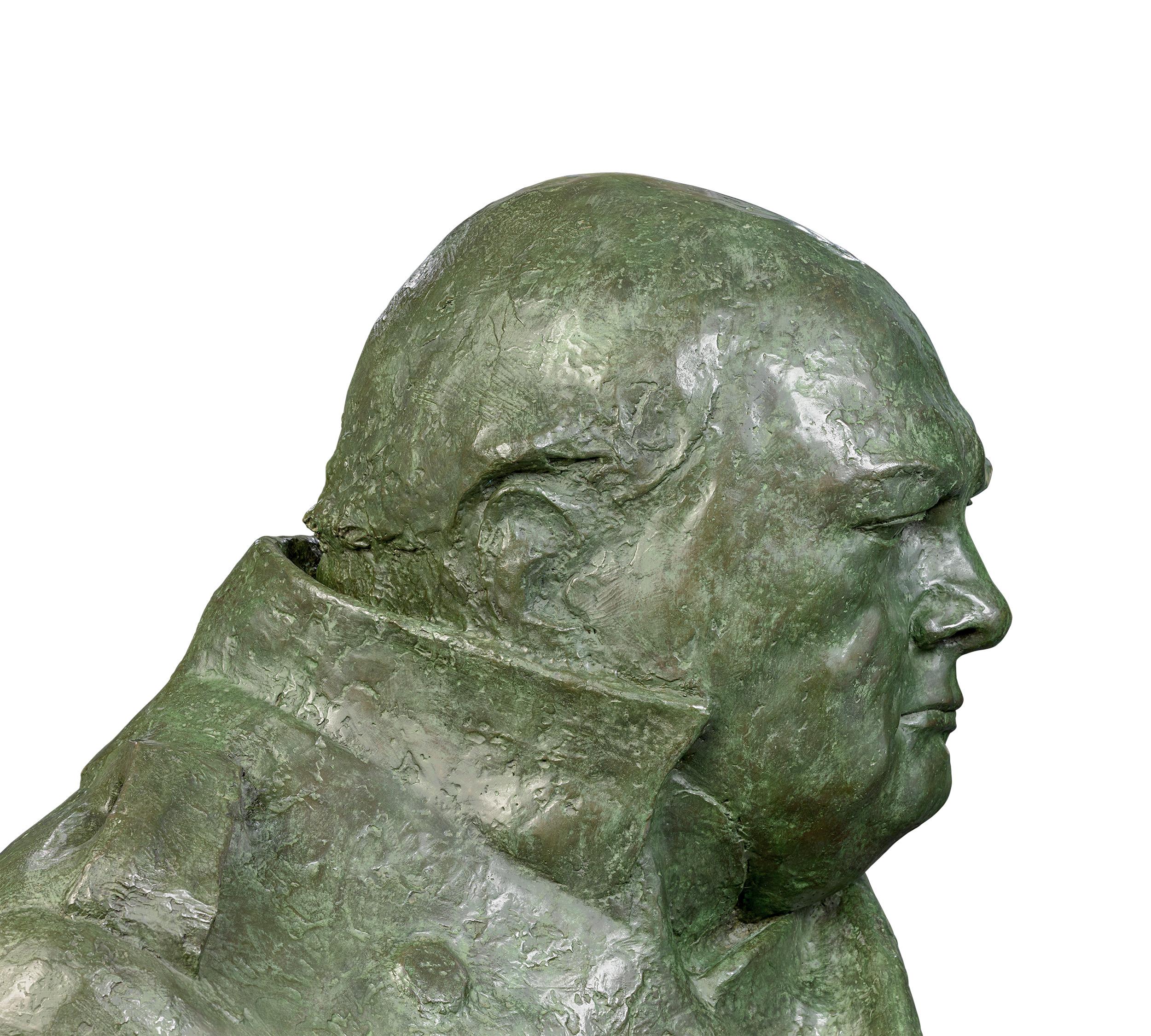 Winston Churchill Artist Proof Bust by Ivor Roberts-Jones For Sale 3