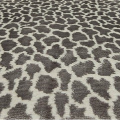 Ivory and Abstract Animal Print Rug "Mosaic Pelt" by Doris Leslie Blau