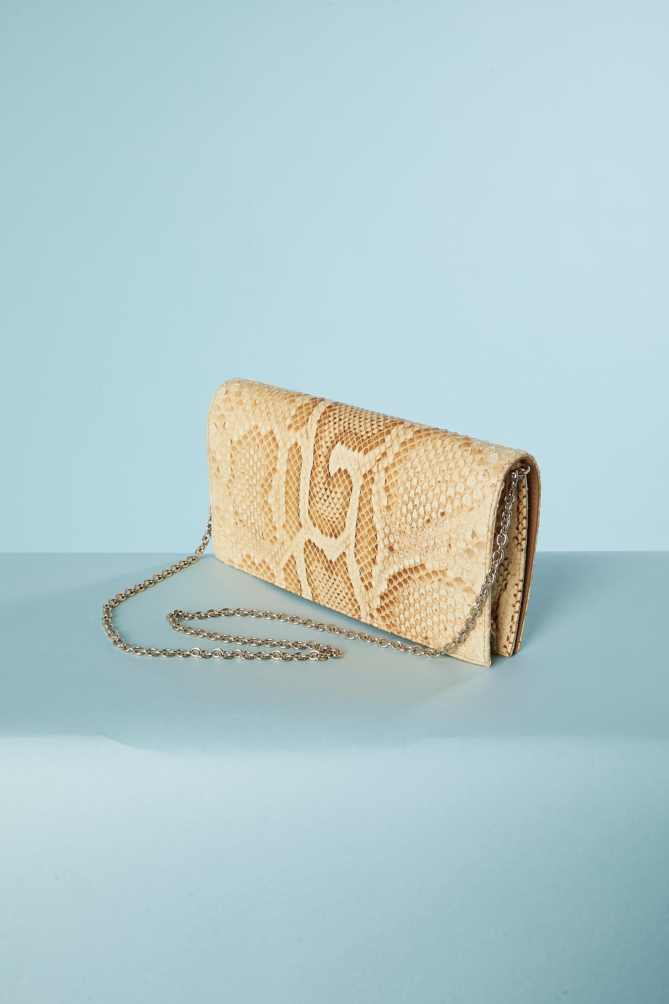Ivory and beige small bag with animal pattern Christian Dior 2009 In Excellent Condition For Sale In Saint-Ouen-Sur-Seine, FR