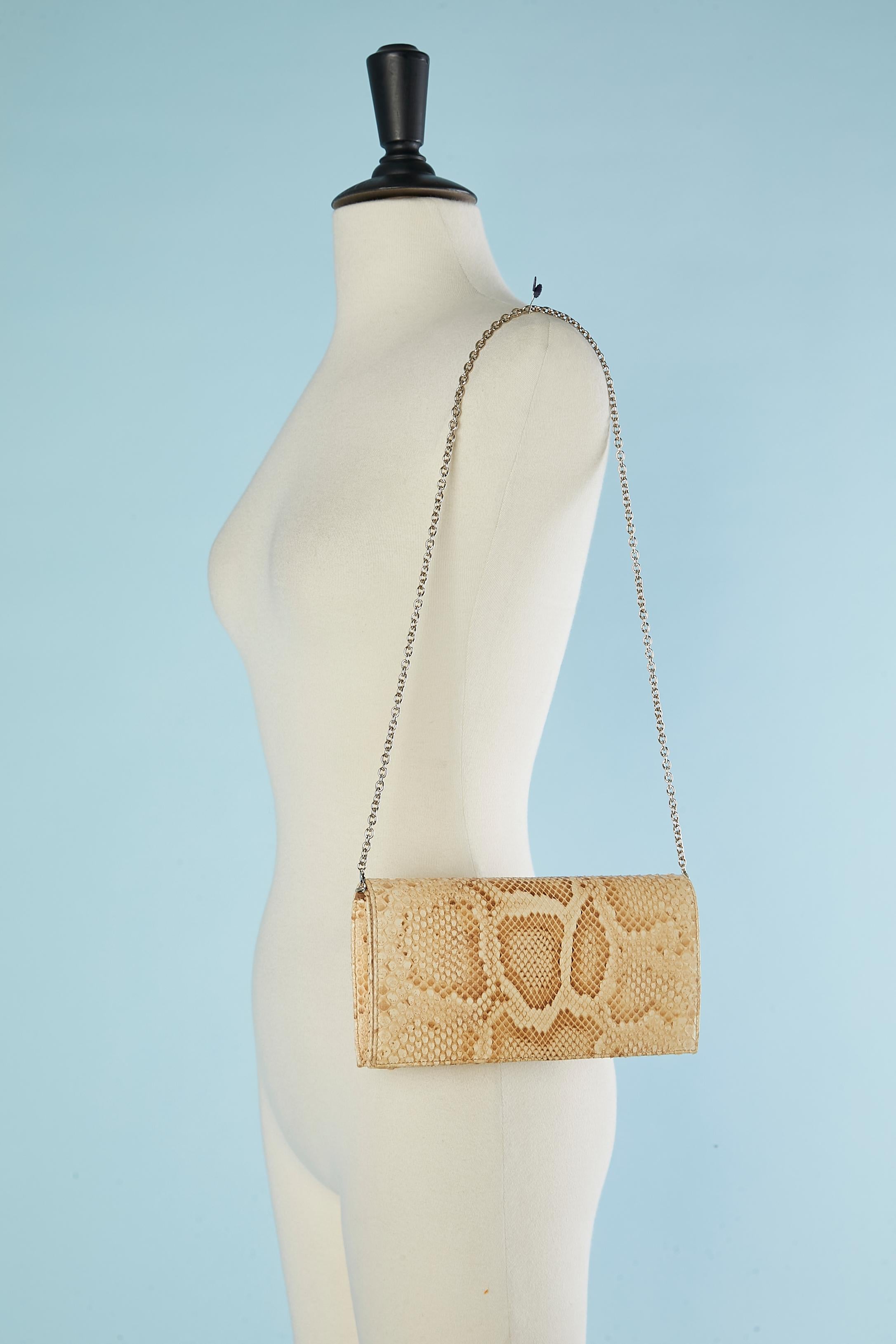 Ivory and beige small bag with animal pattern Christian Dior 2009 For Sale 2