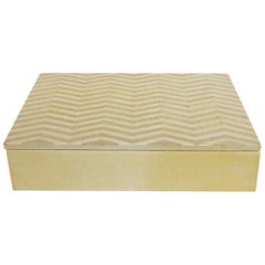 Ivory and Brown Shagreen Box FINAL CLEARANCE SALE