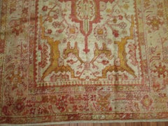 Ivory Antique Angora Oushak Rug