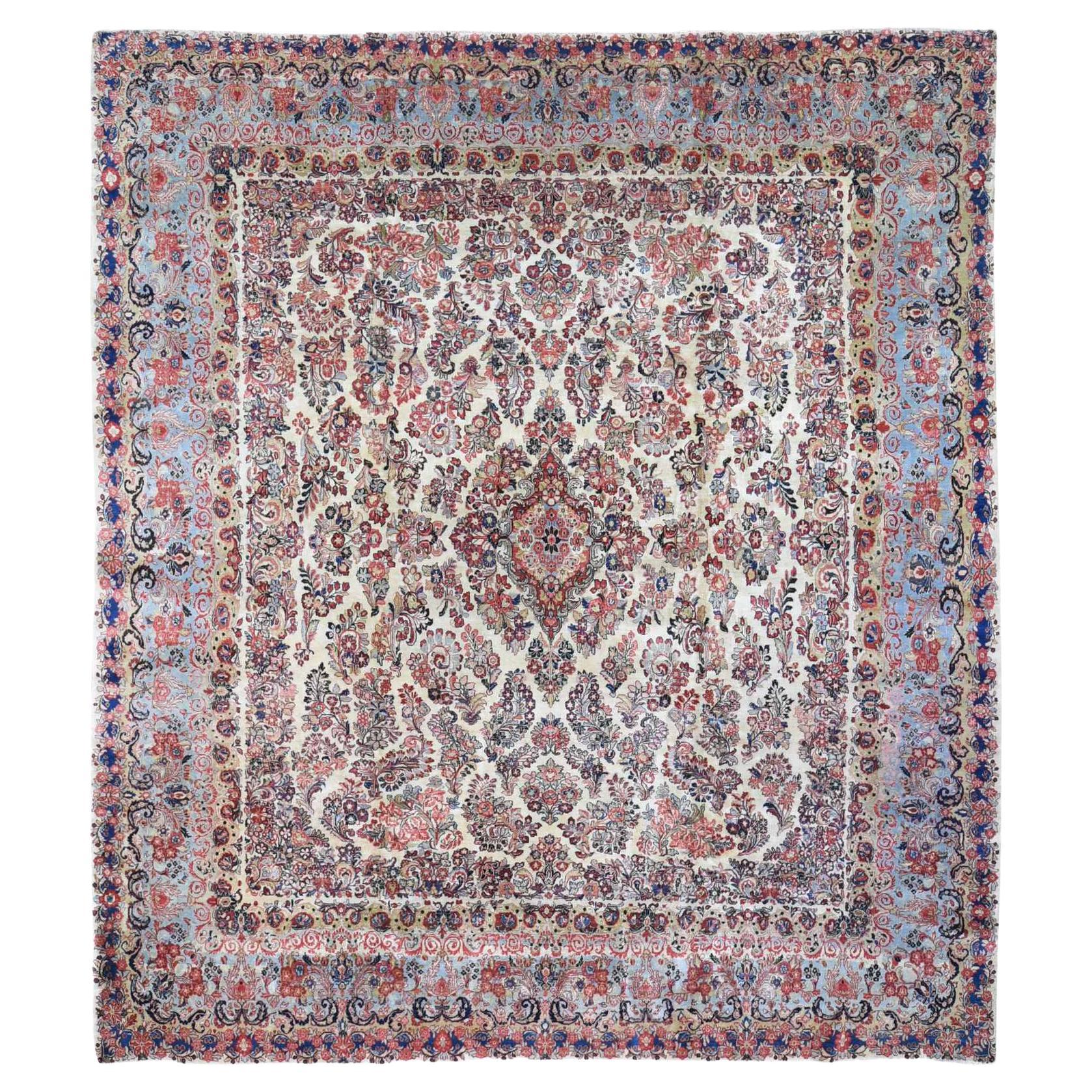 Persian Nahavand Full Pile Hand Knotted Oriental Rug at 1stDibs
