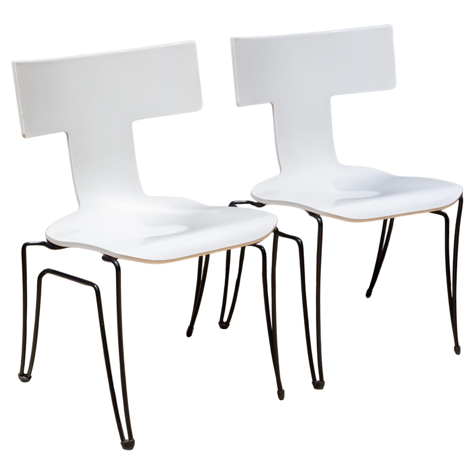 Ivory Anziano Chairs by John Hutton for Donghia