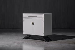 Ivory Art Deco Cabinet by Charles Van Beerleire, Belgium, 1930s